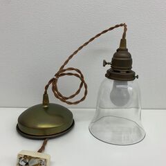 【レガストック川崎本店】ガラスシェード ナチュラルインテリア アートワークスタジオ ペンダントライト　①の画像