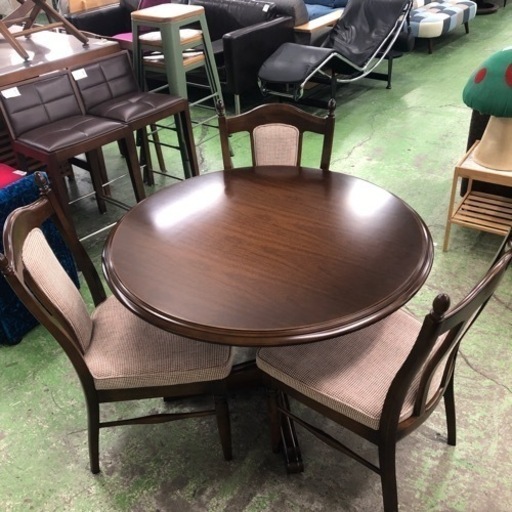 karimokuダイニング４点セット　コロニアル