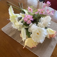 決まりました　造花