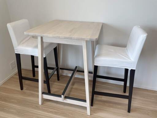 IKEAバーテーブル ＋バースツールセット