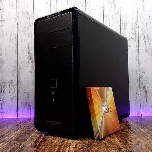 【動作確認済】MICRNICS デスクトップPC Windows10 新品 SSD240GB＋HDD 500GB メモリ 8GB Intel Corei3-3220 3.30GHz パソコン