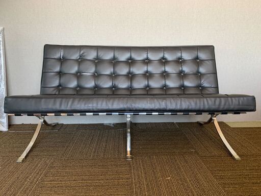 2～3人掛けソファ　ブラック