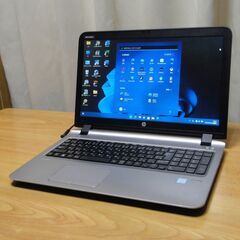 爆速！高性能 美品 Windows11 ノートPC 15.6インチ「HP ProBook 450 G3」Core i5 メモリー8GB SSD 240GB（新品）＋HDD 500GB Win11 pro Office 2019 pro 搭載 DVD-RW Webカメラ WiFi Bluetooth HDMI VGA装備。の画像