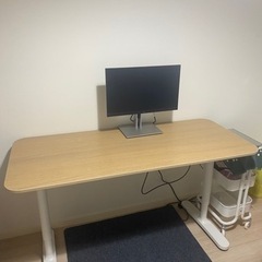 【受付終了】IKEA 仕事机　BEKANT べカントの画像