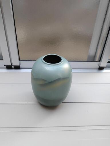花瓶 花びん アンティーク レトロ グリーン系