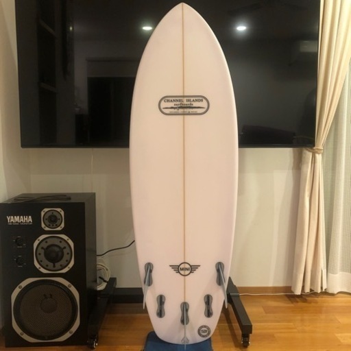 CHNNEL ISLANDSサーフボードMINI5’3 フィン付き