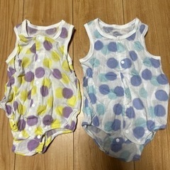 肌着　水玉　70㎝　2枚セット