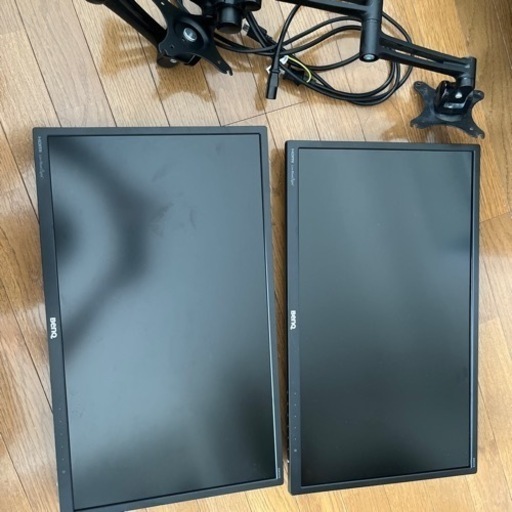 【FHD】モニター2枚＋モニターアーム＋HDMI ケーブル