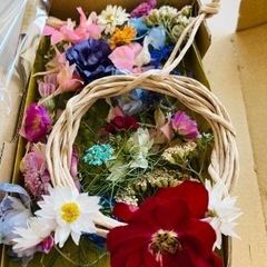 不器用さん、でも出来るドライフラワーリース作り