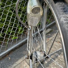 【リサイクルショップどりーむ鹿大前店】No.163　自転車　27インチ　LEDオートライト　カゴ付き　ギア不動の画像