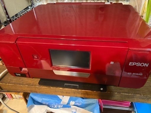 人気のエプソン プリンター インクジェット複合機 カラリオ EP-808AR レッド 【ジャンク品】