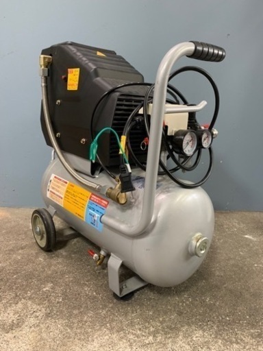 お引取り限定 美品 RETZLINK オイルレス エアコンプレッサー RZ-0925FIC 25L AC100V