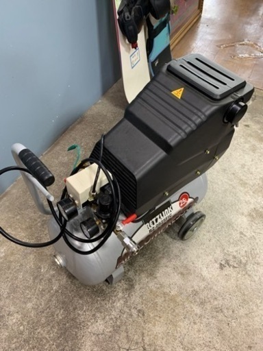 お引取り限定 美品 RETZLINK オイルレス エアコンプレッサー RZ-0925FIC 25L AC100V 