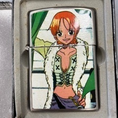 アニメワンピース　ナミ　Zippo風