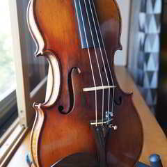 【選定分類：III-⑨オールド・ファクトリーメード・仏蘭西】Violin Ascribed to ALDRIC,18？？●国内表板オープン修復・セッティング・調整済●演奏会即可の画像