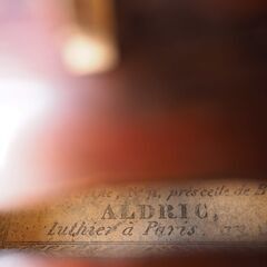 【選定分類：III-⑨オールド・ファクトリーメード・仏蘭西】Violin Ascribed to ALDRIC,18？？●国内表板オープン修復・セッティング・調整済●演奏会即可の画像