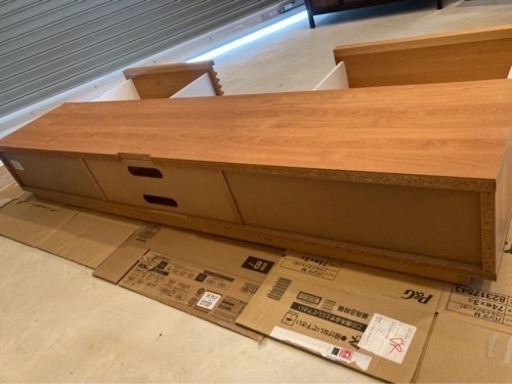 【取引中】大川家具　テレビボート180cm 美品