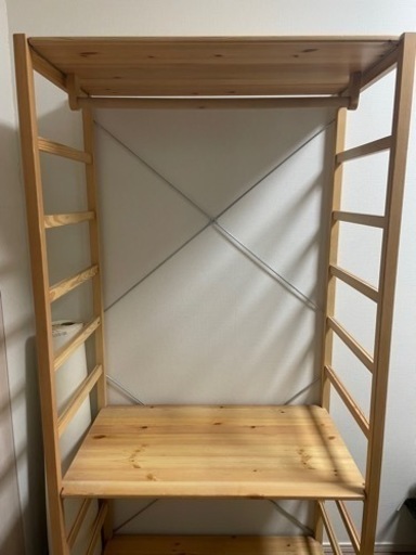 無印 MUJI パイン材ユニットシェルフ・ワードローブ
