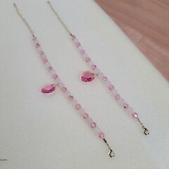 ハンドメイド　スワロフスキー　ブレスレットセットの画像