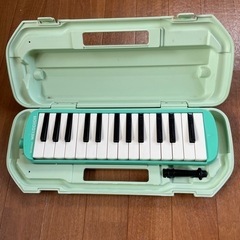 鍵盤ハーモニカ　ピアニカ　メロディオン　SUZUKI MELODION MX-27 緑色の画像