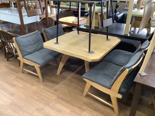 ダイニング5点セット　ナチュラル　売場展開中！！！