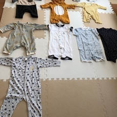ほぼ未使用もあり！ベビー服　カバーオール,ロンパース など12点の画像