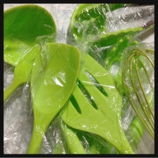 ご購入者様決定꒰未使用꒱シリコン製 調理道具 カラフル 緑 10セット 調理器具 キッチン用品