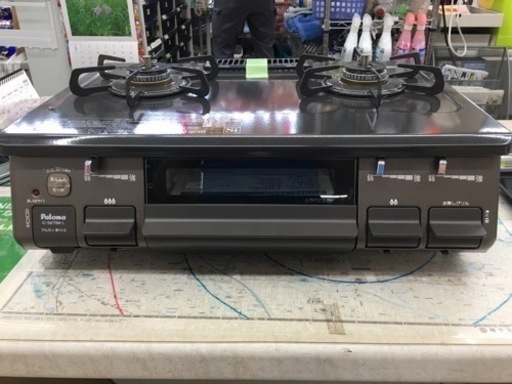 パロマ　都市ガス用ガステーブル　水無しグリル　2020年製
