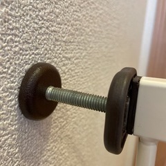 ベビーゲート　オフホワイト✖️ブラウンの画像