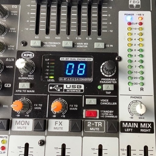 BEHRINGER ベリンガー マルチ プロセッサー アナログミキサー X1222USB XENYX  ジャンク 現状品