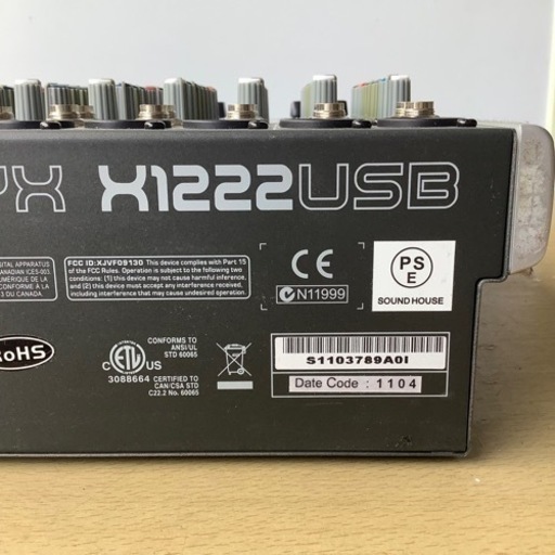 BEHRINGER ベリンガー マルチ プロセッサー アナログミキサー X1222USB XENYX  ジャンク 現状品