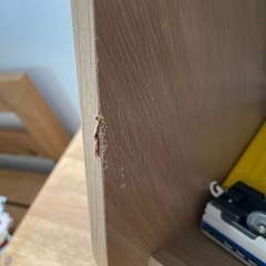 木製ナチュラル蓋付き収納の画像