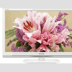 テレビ　TV　ホワイト　SHARP  AQUOS LC-24K20-W