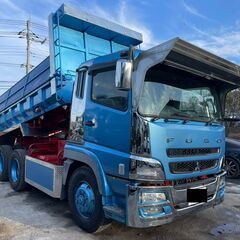 【車検付き】三菱ふそう スーパーグレート 　ダンプ　型式BDG-FV50JX　7速　最大積載量9,200kg 馬力350ps　平成20年式の画像