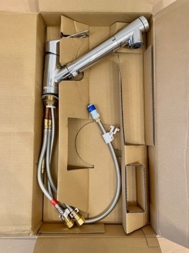 【値下げ】クリンスイ浄水水栓(TJS-SP20E) 伸びるシャワーハンドル、浄水カートリッジ新品1個付き