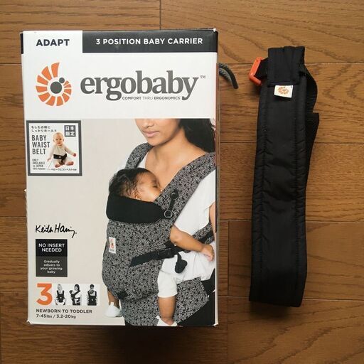 限定完売品 エルゴベビー 抱っこひも ADAPT キースへリング ベルト付