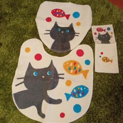 猫　トイレカバー＆マット＆ペパーカバー