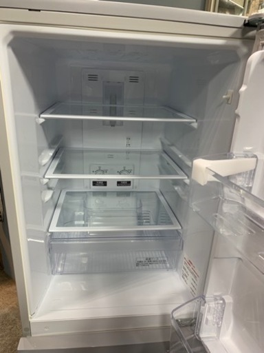 札幌市内配送無料 美品 18年製 三菱 ミツビシ 146L 2ドア冷蔵庫 MR-P15D-S 
