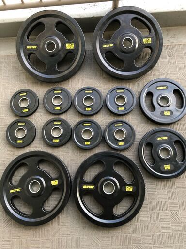 IROTEC（アイロテック）オリンピック ラバーバーベルプレート