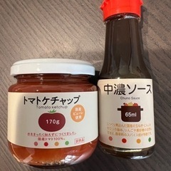 国産野菜のケチャップとソース