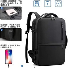 【値下げしました】ビジネスリュック② バックパック 防水 大容量 メンズ 旅行仕事の画像
