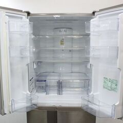 三菱 スマート大容量6ドア冷凍冷蔵庫 525L 自動製氷 MR-JX53X-N ロゼ