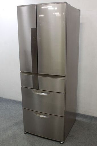 三菱 スマート大容量6ドア冷凍冷蔵庫 525L 自動製氷 MR-JX53X-N ロゼシャンパン 2014年製 中古家電 店頭引取歓迎 R5961)