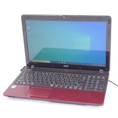 中古美品 15.6型 赤色 ノートパソコン acer E1-53...