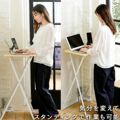 折りたたみテーブルハイタイプ（幅50×奥行40×高さ90㎝）の画像