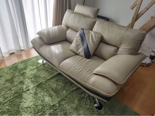 値下げ中！ニトリ　ロゾ4 本革ソファ