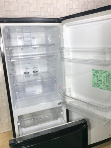 ブラックカラー三菱冷蔵庫と日立洗濯機の家電セット(^^)