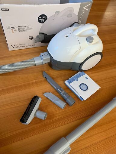 数回使用した掃除機です