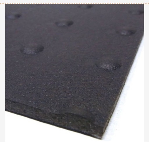 【6枚】養生用ゴムマット ブラックターフ 5ｍｍ厚×1ｍ×2ｍ 凹凸有タイプ