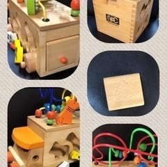 木のおもちゃ　3点セット　エド・インター，ニチガン，CHILDFRIENDの画像